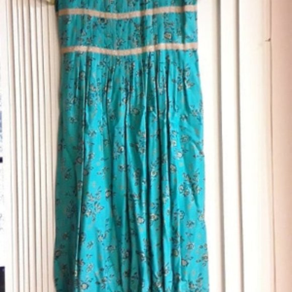 Vintage Light Baby Blue Long Boho Sarah Elizabeth - Picture 2 of 10